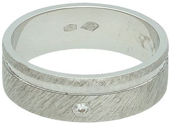 Złota obrączka płaska satynowa z cyrkonią 6mm – Elegancja, blask i styl  Rozmiar 16.jpg